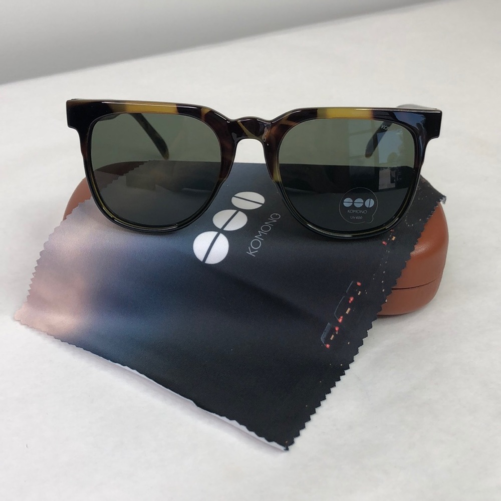 KOMONO Riviera Green Tortoise Sunglasses NEW brown - Picture 5 of 14